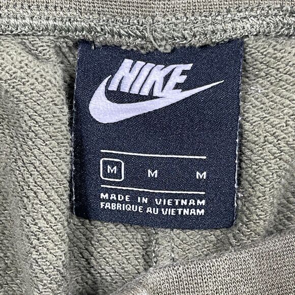 Nike Air Jogger Pants Womens Medium Olive Green Cotton Stretch Pockets Pull On - Picture 8 of 14